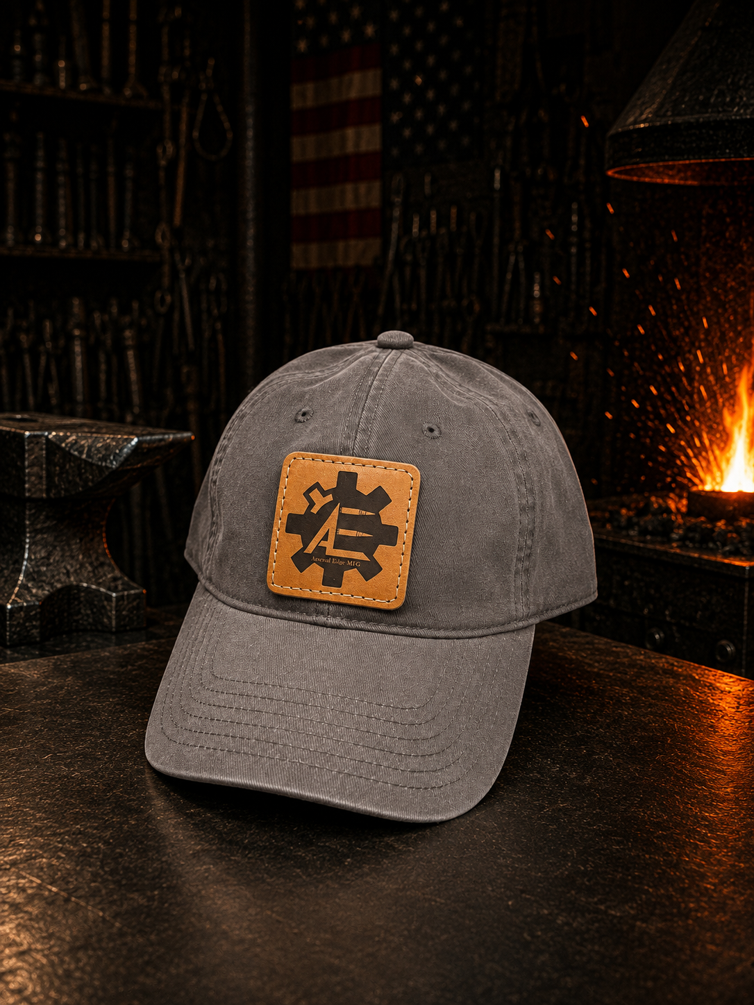 ARSENAL EDGE DAD HAT, GREY
