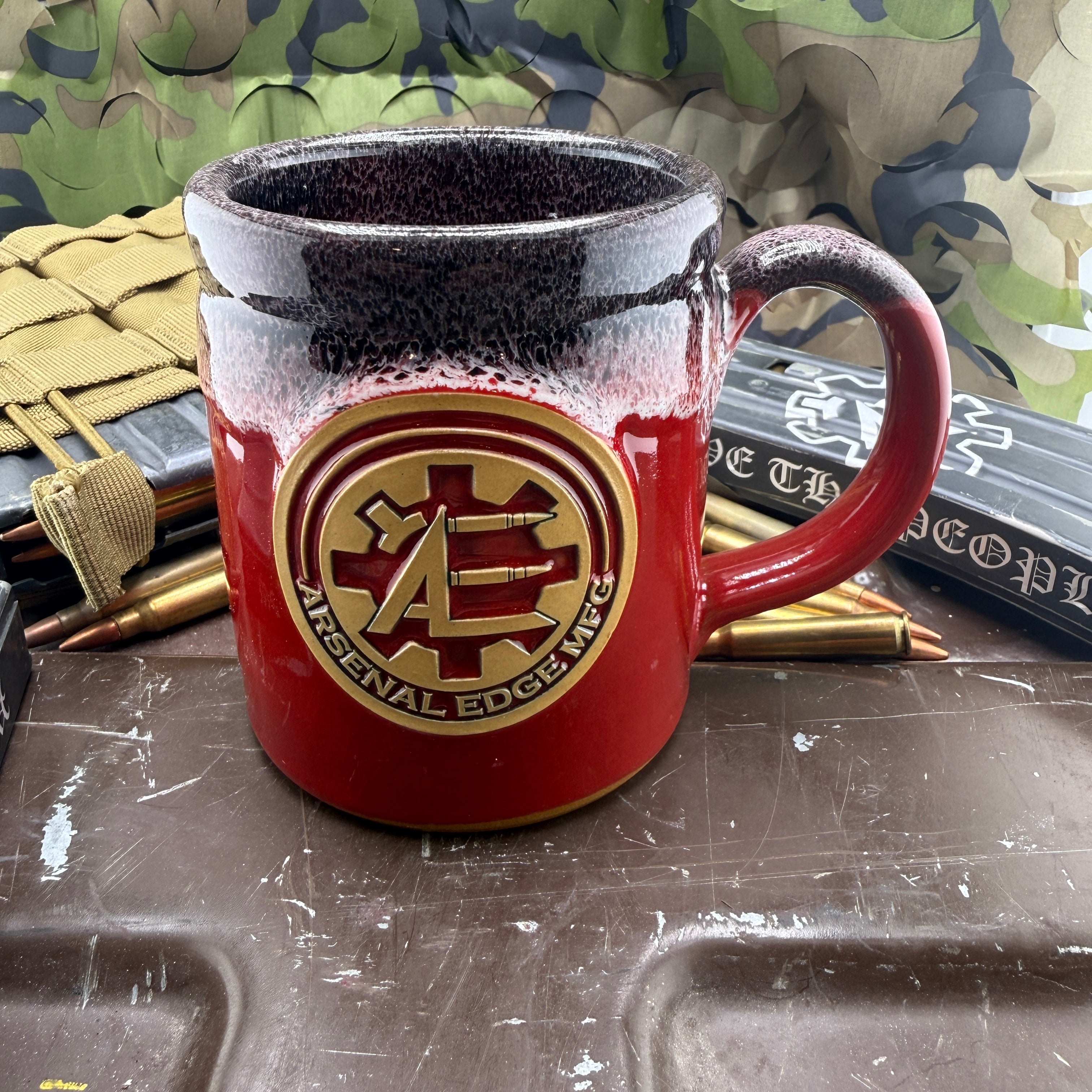 RED ARSENAL EDGE COFFEE MUG